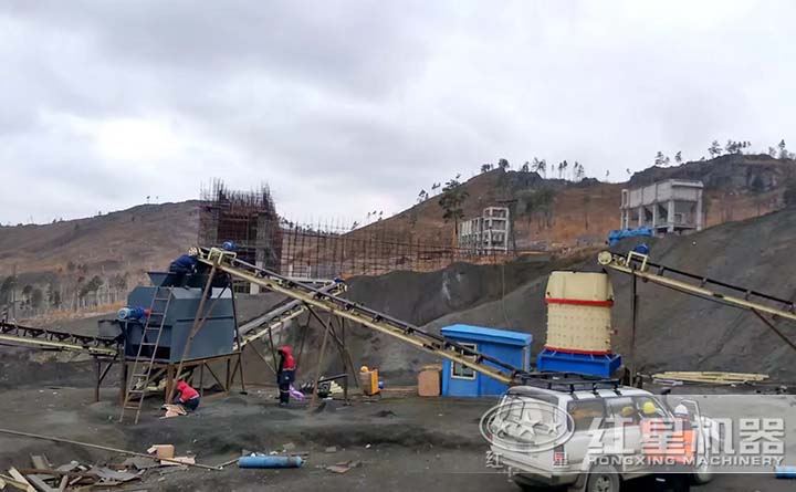 復合破破碎錳礦現(xiàn)場