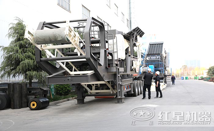 移動碎石子機廠區(qū)