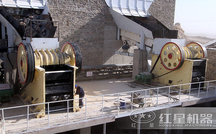 時產5000噸石料廠之顎破機