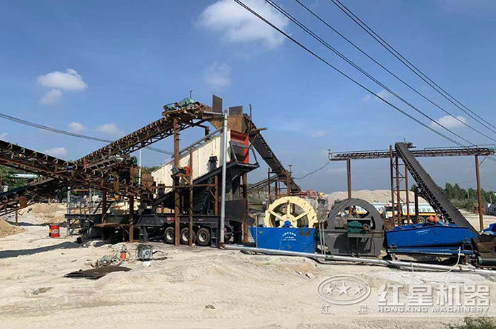 山東移動式花崗巖制砂生產(chǎn)線