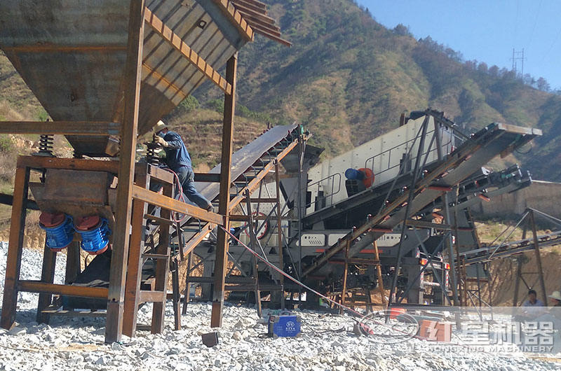 移動式制砂現(xiàn)場