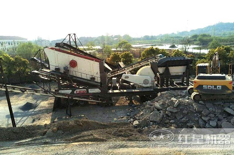 移動(dòng)式破碎站處理建筑垃圾