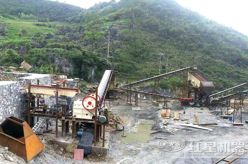 粉石子現(xiàn)場