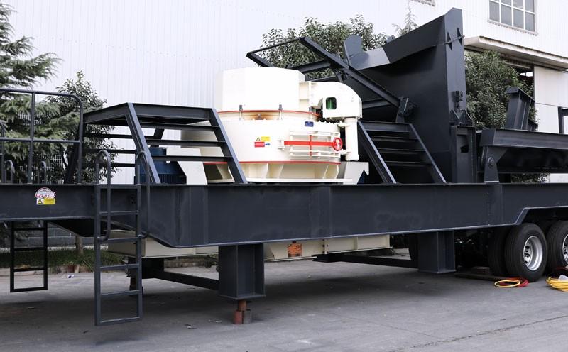 半自動輪胎式制砂機