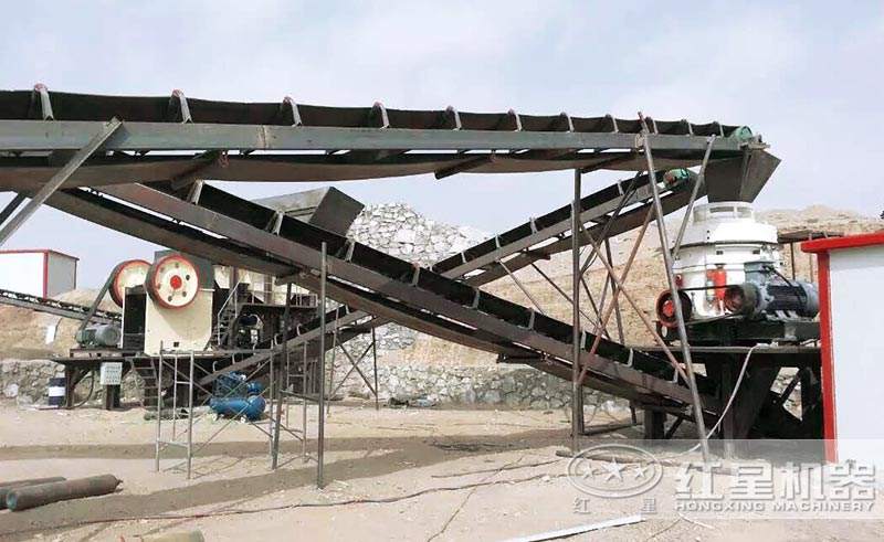 破碎石頭設(shè)備安裝中