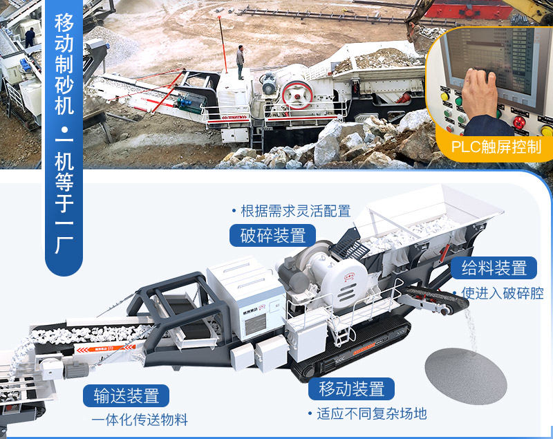 移動制砂機整機作業(yè)