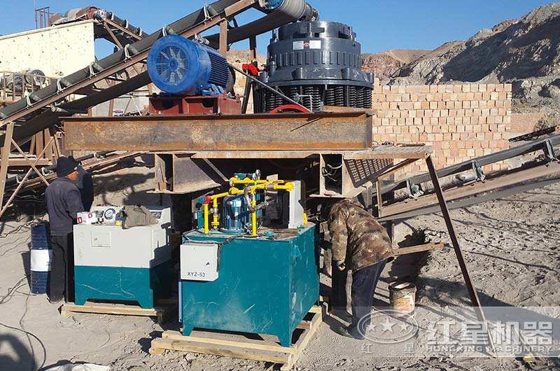 圓錐破生產現(xiàn)場