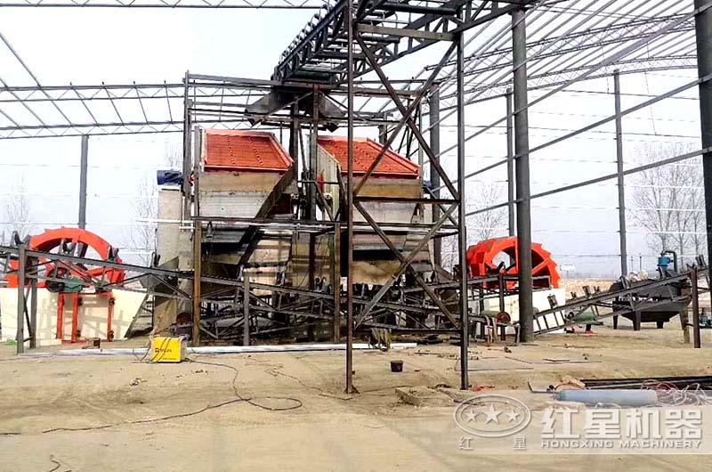洗沙生產(chǎn)線現(xiàn)場