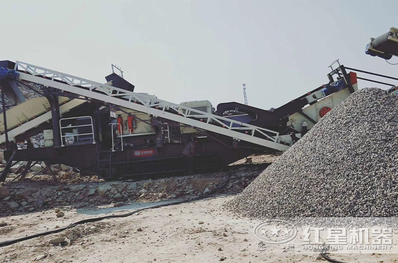 履帶式移動破成品物料