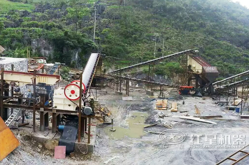 碎石生產(chǎn)現(xiàn)場