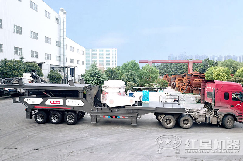 青石移動破碎機發(fā)貨