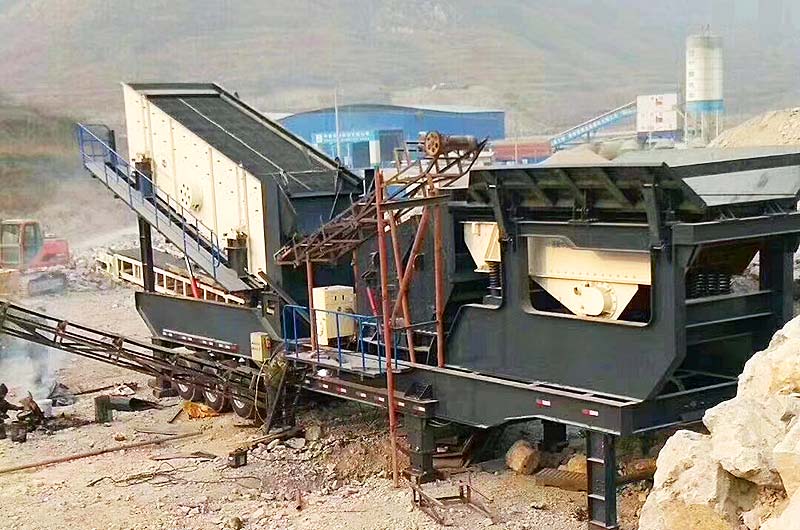 移動式建筑垃圾處理現(xiàn)場